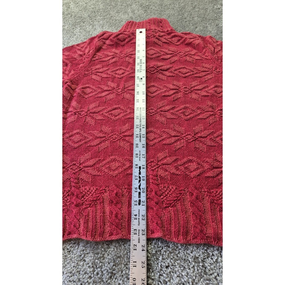 Woolrich Ruby Red Sweater Womens Medium Warm Cozy - Picture 12 of 13